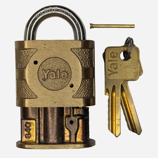 Yale Super Pin Tumbler Padlock w. Keys - Unsealed!