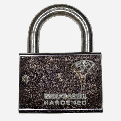 Mul-T-Lock Interactive C-Series Padlock w. Key - Left-Handed - Blue Belt