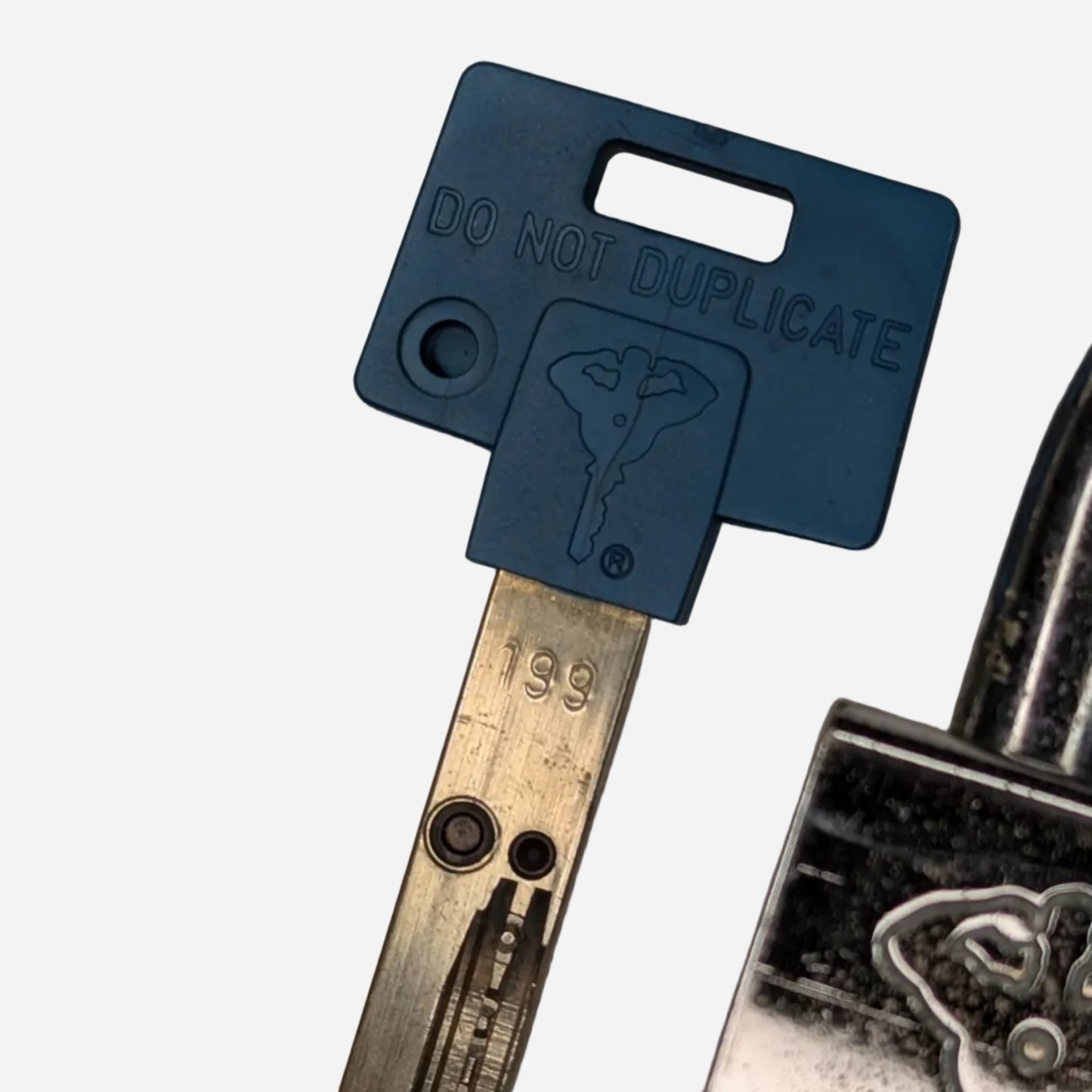Mul-T-Lock Interactive C-Series Padlock w. Key - Left-Handed - Blue Belt