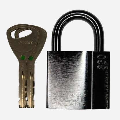 Abloy Sentry in 330 Padlock Body w. 2 Keys - Black Belt