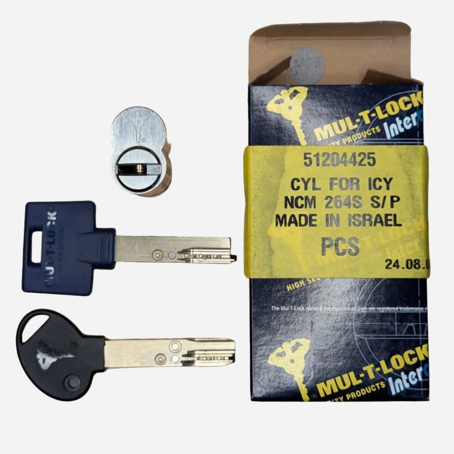 Mul-T-Lock LFIC Core w. Control and Operating Keys - Purple Belt